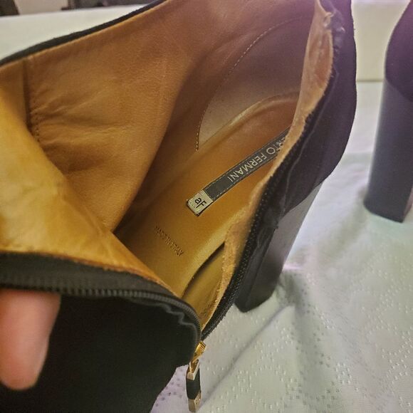 Alberto Fermani  Black High Heel Booties Size 40 - Picture 6 of 10